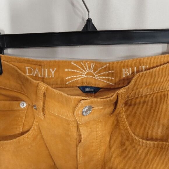 Daily Blue Mud Mustard Boost Corduroy Straight Leg Pants Size 25 - Picture 5 of 9